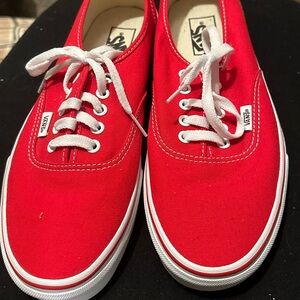 Red vans size 9 men